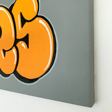 Load image into Gallery viewer, Wall Inclusive | Personalised Bubble Orange Name Canvas