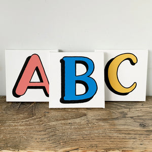 Personalised Letter Canvases Group